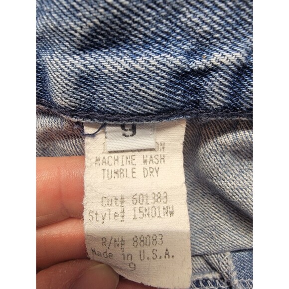 Blue Lace Up Mid Rise Flare Leg Side Stripes Y2K Rare Jeans Size 9 - Picture 5 of 10